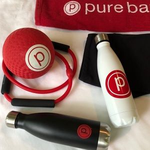 Pure Barre Logo Water Bottle - Black
